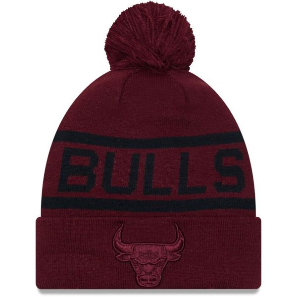 New Era Bonnet d'hiver Beanie - BOBBLE Chicago Bulls cardina