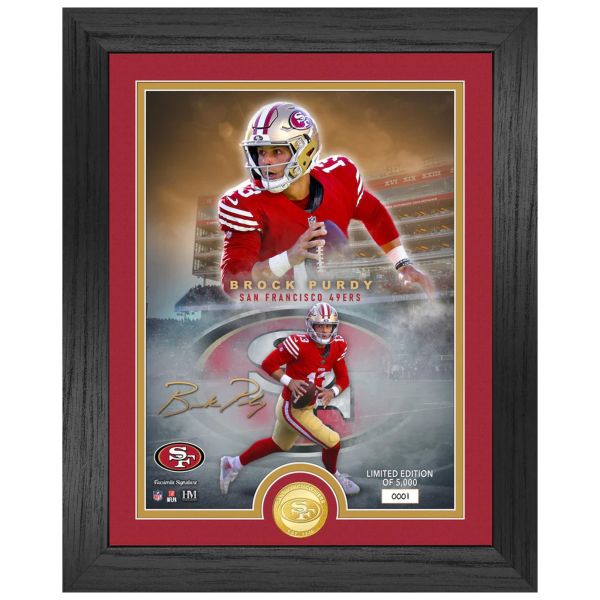 Brock Purdy San Francisco 49ers NFL Signature Coin Photo