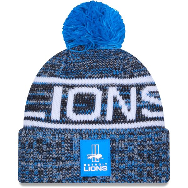 New Era Pompon Bonnet D'Hiver SIDELINE Detroit Lions