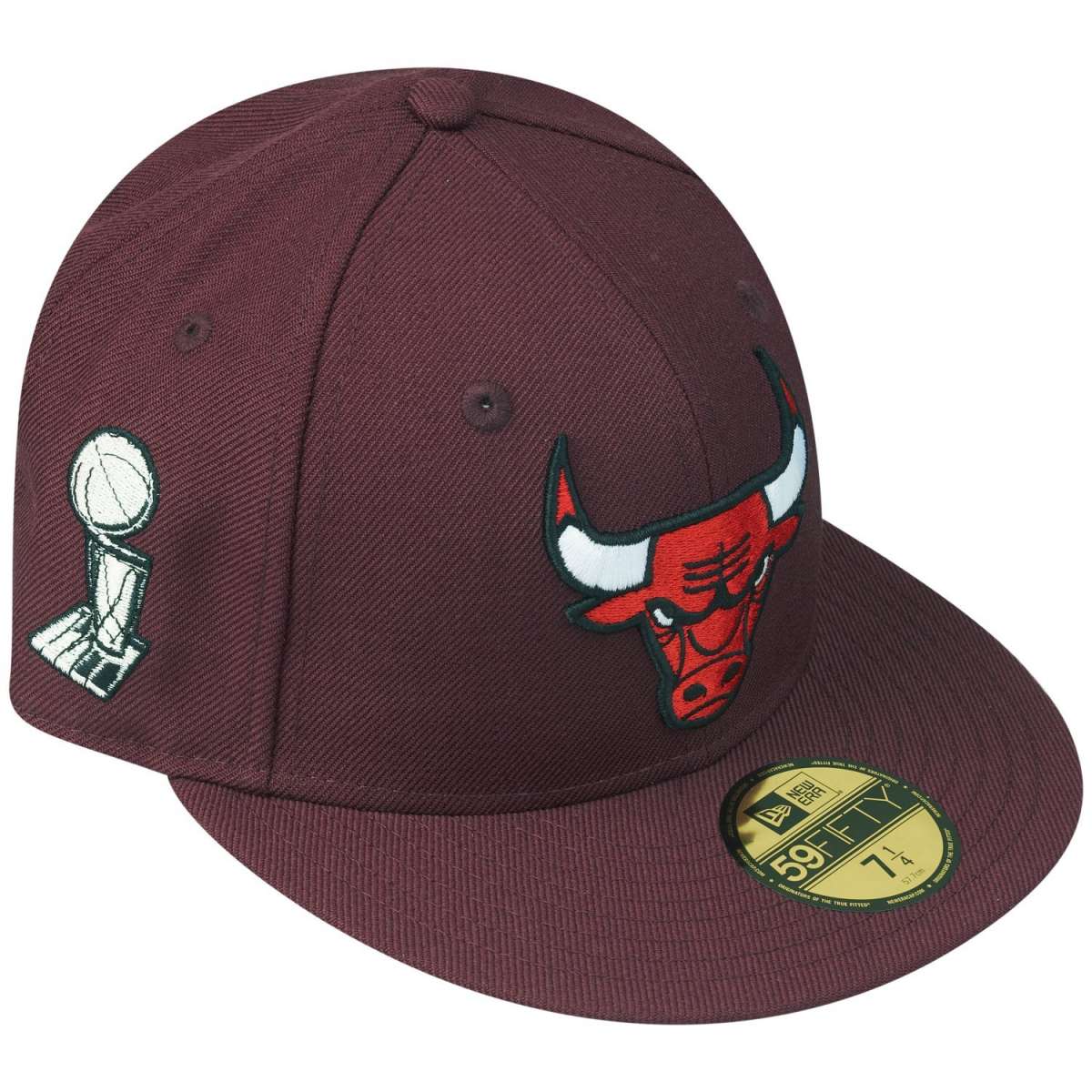 New Era 59Fifty Fitted Cap - Chicago Bulls maroon | Fitted | Caps ...