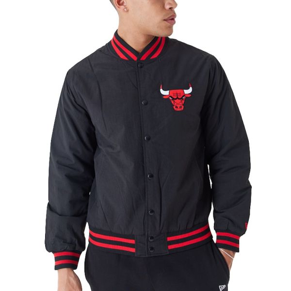 New Era College Bomber Jacket - BACKPRINT Chicago Bulls