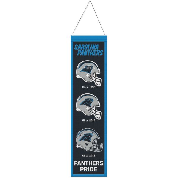 Carolina Panthers EVOLUTION NFL Wool Banner 80x20cm