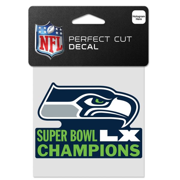 Wincraft Autocollant 10x10cm - NFL Seattle Seahawks SB LV