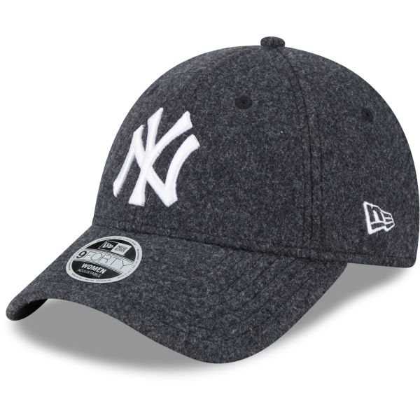 New Era 9Forty Damen Cap - FLEECE New York Yankees schwarz