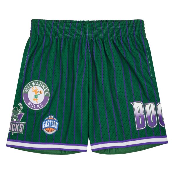 M&N Milwaukee Bucks City Collection Basketball Shorts