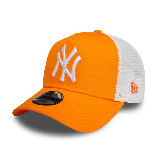 New Era Kinder Trucker Cap - New York Yankees orange
