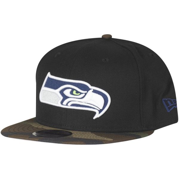 New Era 9Fifty Snapback Cap - Seattle Seahawks black camo