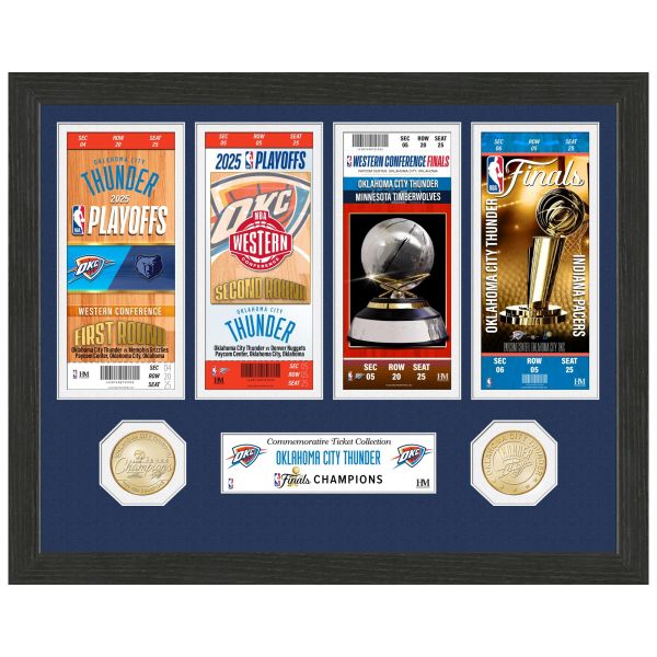 Oklahoma City Thunder 2025 NBA Champions Ticket Photo Mint