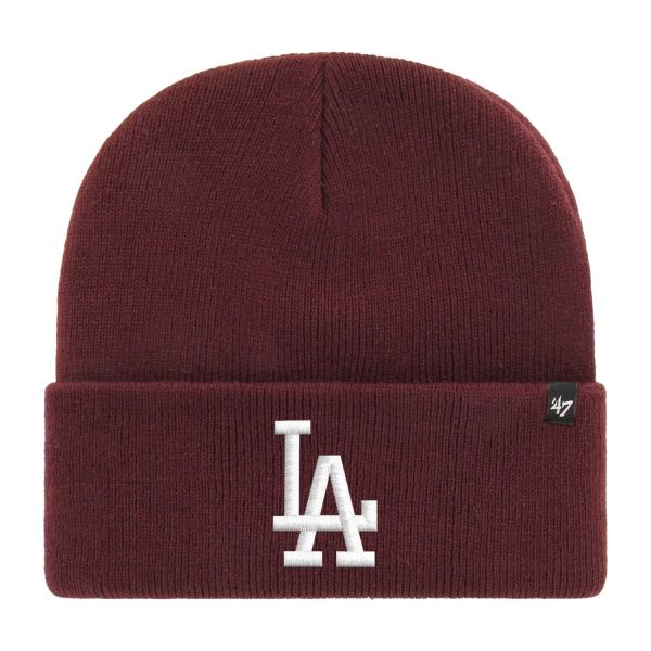 47 Brand Knit Bonnet - HAYMAKER Los Angeles Dodgers maroon