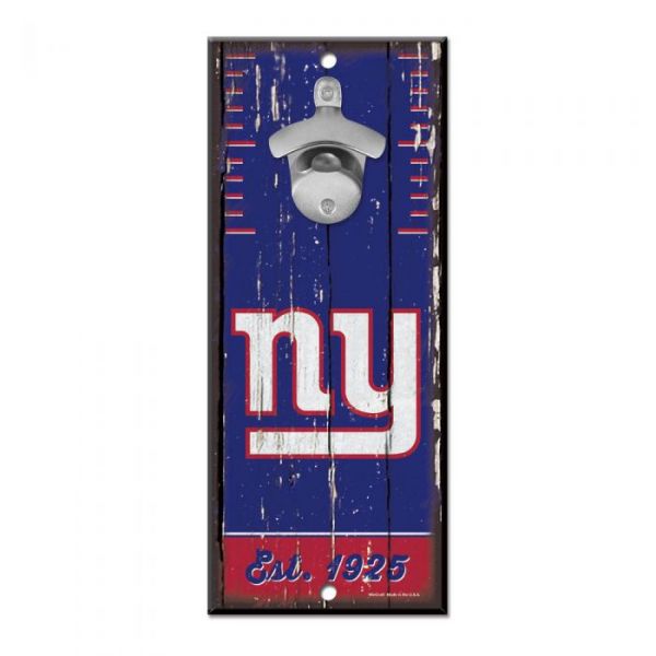 Wincraft BOTTLE OPENER Plaque de bois - New York Giants