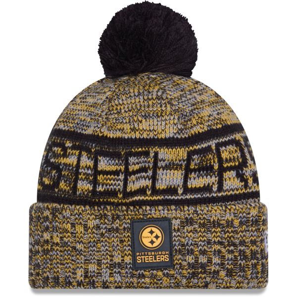 New Era Pompon Bonnet D'Hiver SIDELINE Pittsburgh Steelers