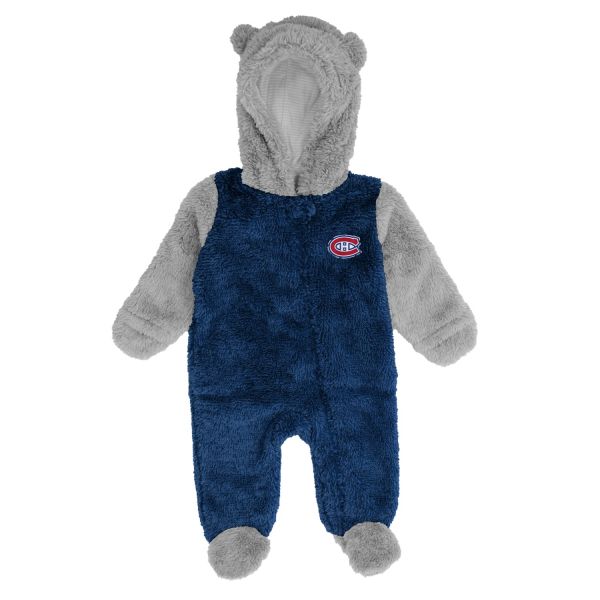 NHL Teddy Fleece Baby Overall - Montreal Canadiens