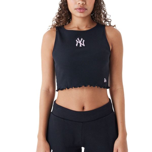 New Era Ladies Cropped Tank Top New York Yankees noir