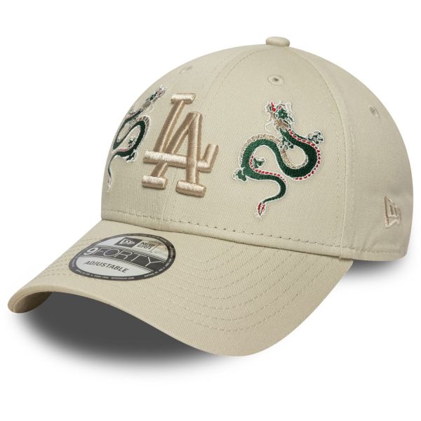New Era 9Forty Strapback Cap SNAKE Los Angeles Dodgers beige