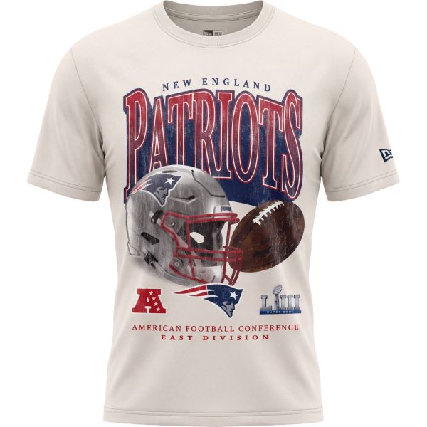 New Era NFL Shirt - VINTAGE New England Patriots creme