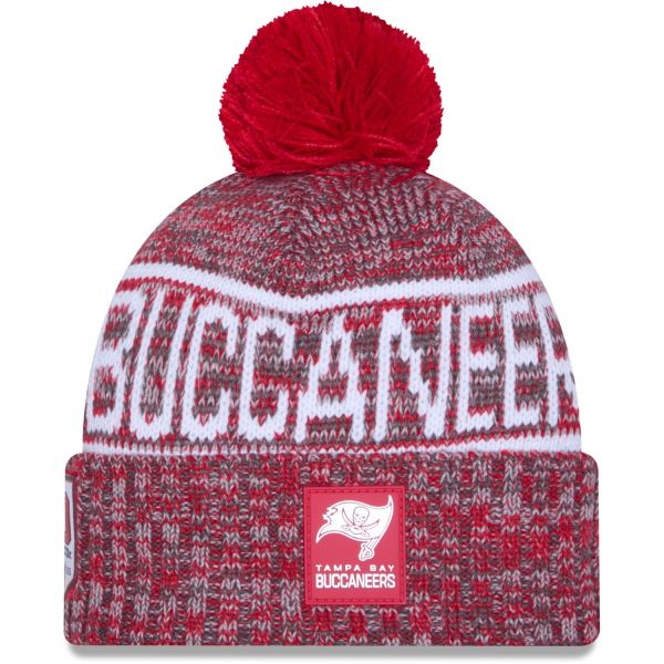 New Era Pompon Bonnet D'Hiver SIDELINE Tampa Bay Buccaneers