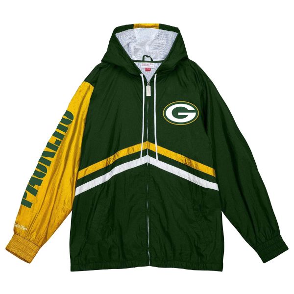 Mitchell & Ness Windbreaker Jacket Green Bay Packers