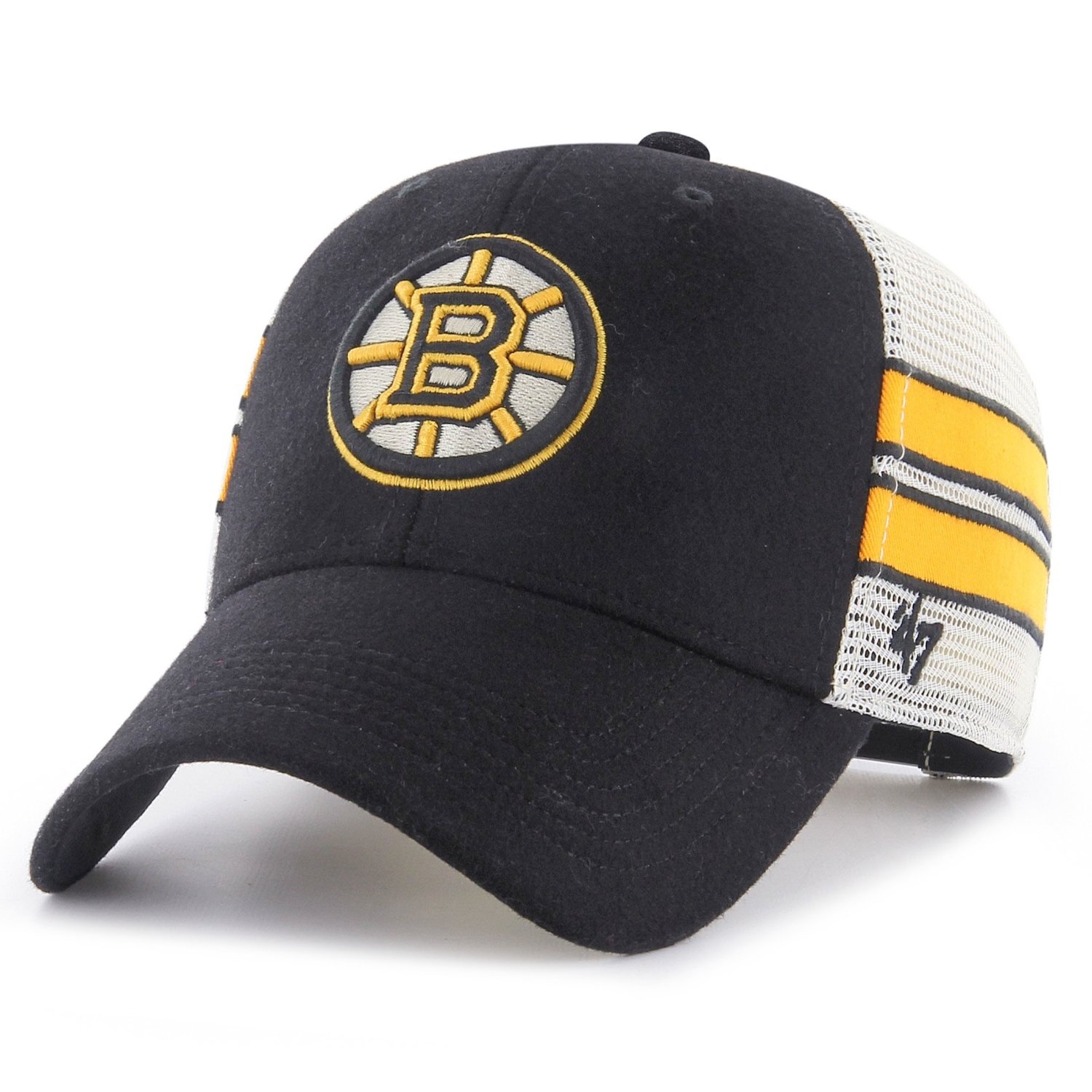 47 Brand Adjustable Trucker Cap - STRIPED Boston Bruins | Trucker ...