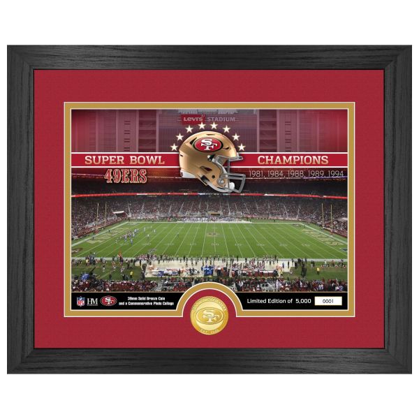 San Francisco 49ers NFL Stadium Golden Coin Photo Mint