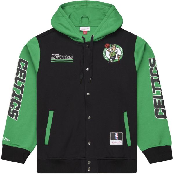 M&N Midweight Hooded Fleece Jacke - Boston Celtics