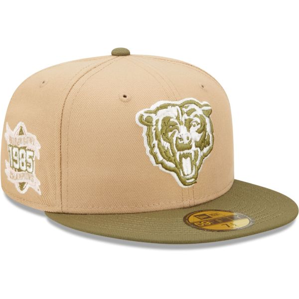 New Era 59Fifty Fitted Cap - SIDEPATCH Chicago Bears camel