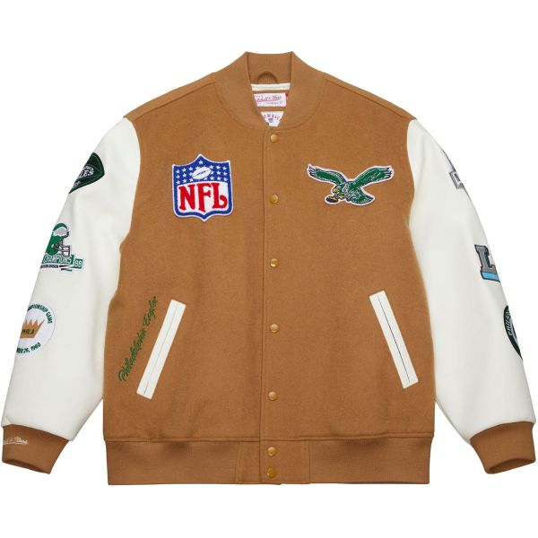 Mitchell & Ness Varsity Jacket - DUSTED Philadelphia Eagles