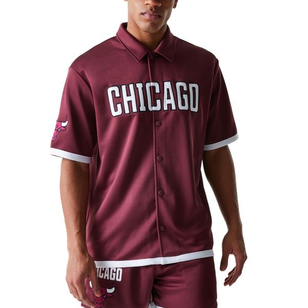 New Era Snap Button Shirt - WARUM UP Chicago Bulls
