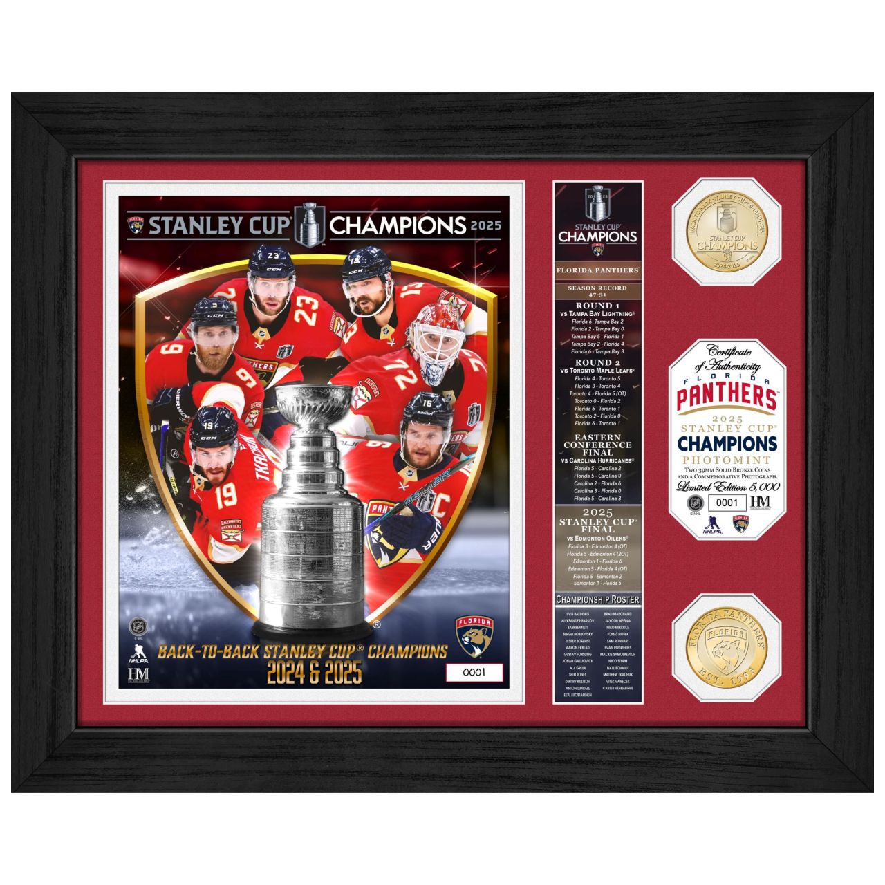 Florida Panthers 2025 NHL Stanley Cup Champions Banner Bild