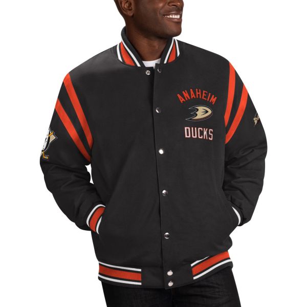 G-III Anaheim Ducks NHL Tailback Varsity Jacket