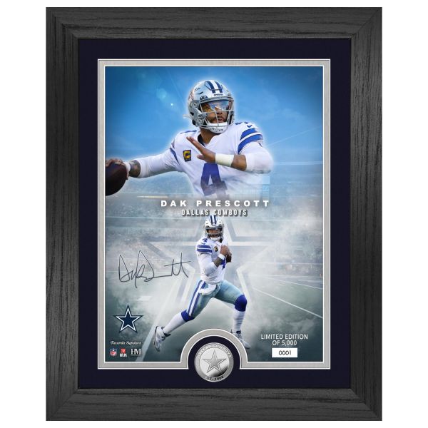 Dak Prescott Dallas Cowboys NFL Signature Coin Photo