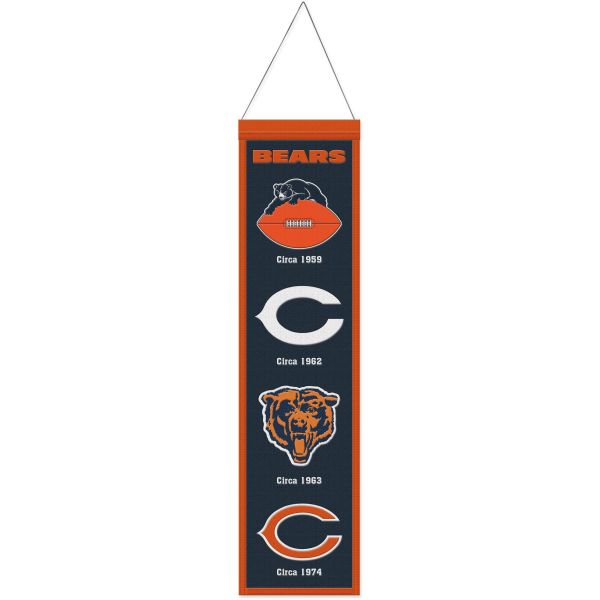 Chicago Bears EVOLUTION NFL Wool Banner 80x20cm