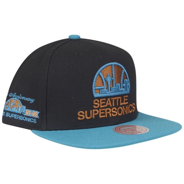 Mitchell & Ness Snapback Cap MAKE CENTS Seattle SuperSonics