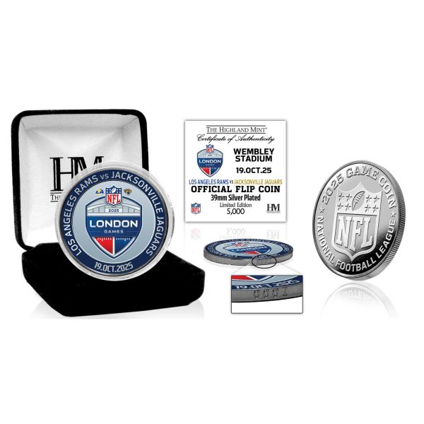 NFL London Game 2025 Rams vs. Jaguars Flip Coin (39 mm)