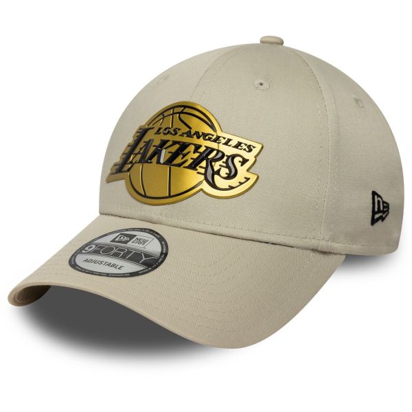New Era 9Forty Strapback Cap - METALLIC Los Angeles Lakers