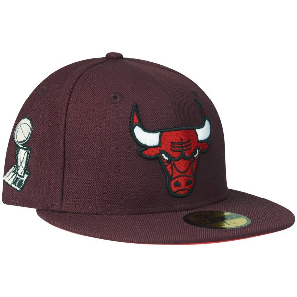 New Era 59Fifty Fitted Cap - Chicago Bulls maroon