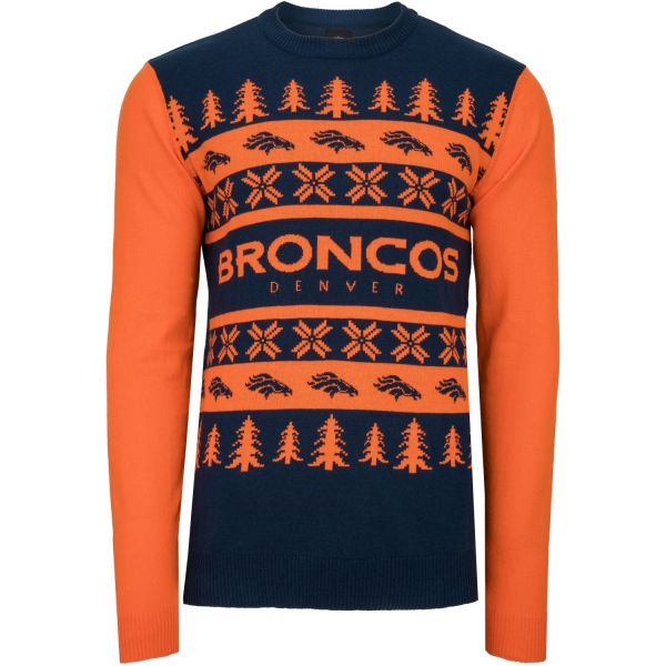 NFL Ugly Sweater XMAS Knit Pullover - Denver Broncos