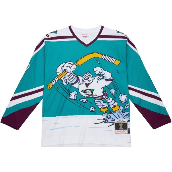 Teemu Selanne Anaheim Ducks M&N Alternate Jersey