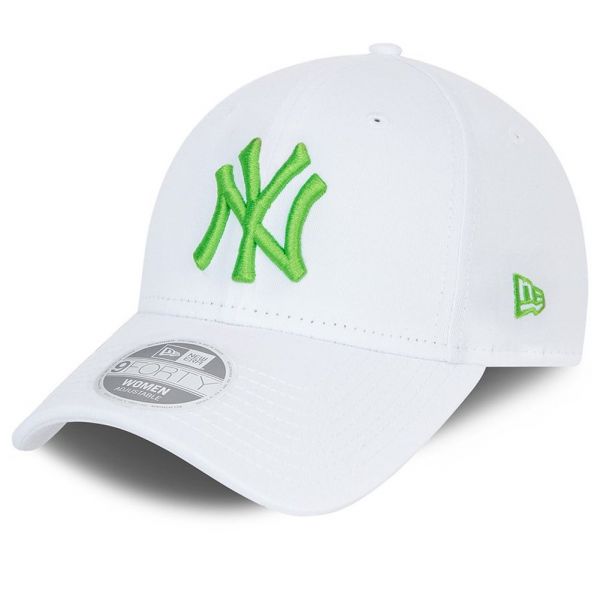 New Era 9Forty Damen Cap - New York Yankees weiß / lime