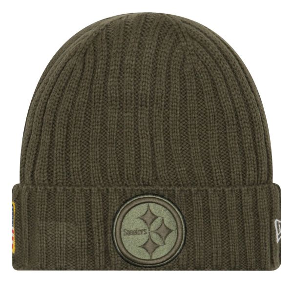 New Era Salute to Service Knit Beanie - Pittsburgh Steelers