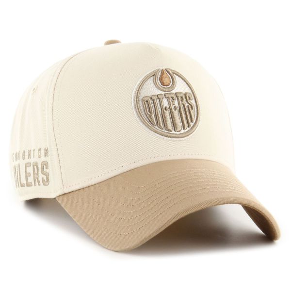 47 Brand Snapback Cap - SIDE SCRIPT Edmonton Oilers beige
