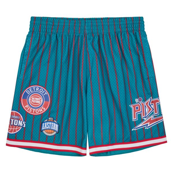 M&N Detroit Pistons City Collection Basketball Shorts