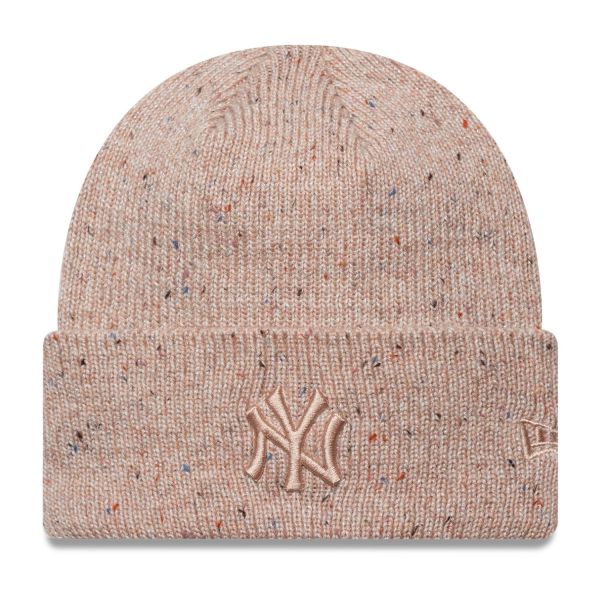 New Era Wintermütze Beanie - GLITTER New York Yankees rosa