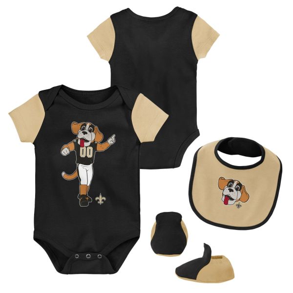 Outerstuff NFL Bébé Mascot Bootie Set New Orleans Saints