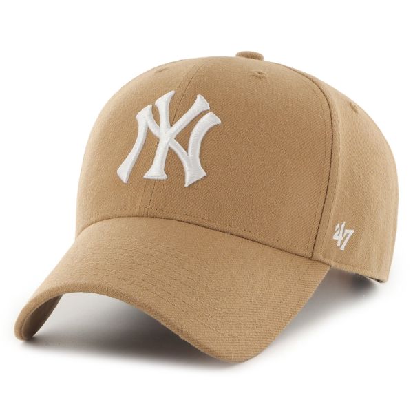 47 Brand Snapback Cap - MLB New York Yankees camel beige