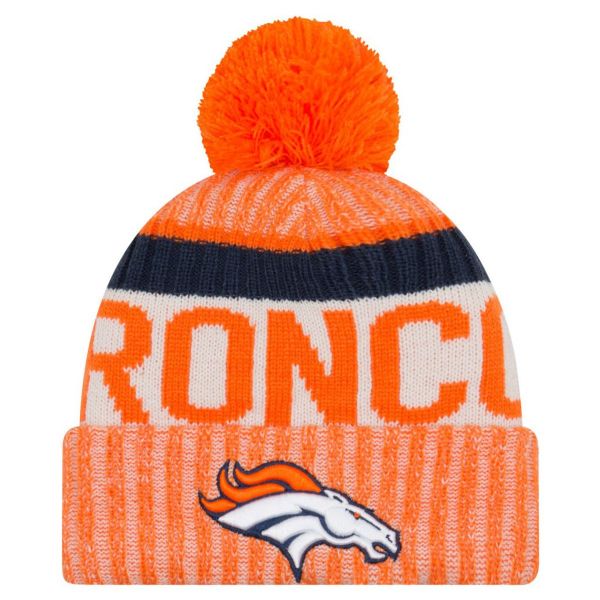 New Era NFL SIDELINE 2017 Bobble Beanie - Denver Broncos