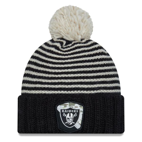 New Era Salute to Service Women's Beanie Las Vegas Raiders