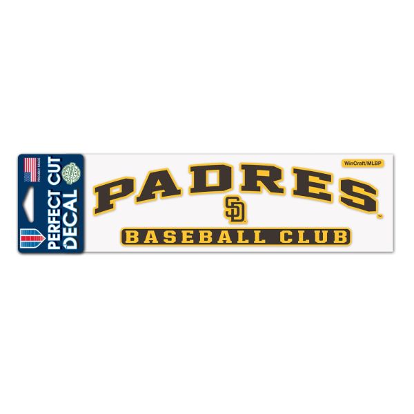 MLB Perfect Cut Decal 8x25cm San Diego Padres