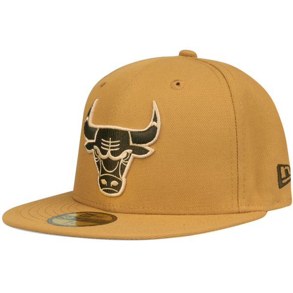 New Era 59Fifty Fitted Cap - NBA Chicago Bulls tan br