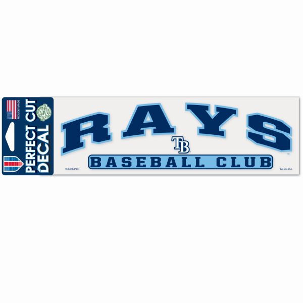 MLB Perfect Cut Aufkleber 8x25cm Tampa Bay Rays