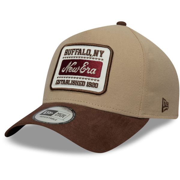 New Era A-Frame Mesh Trucker Cap - BRAND PATCH camel beige